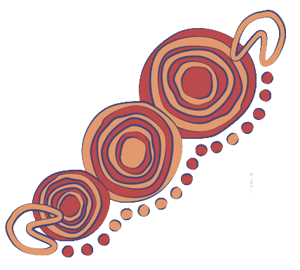 Aboriginal concentric circles artwork